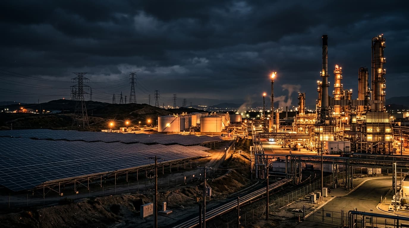Energy infrastructure panorama